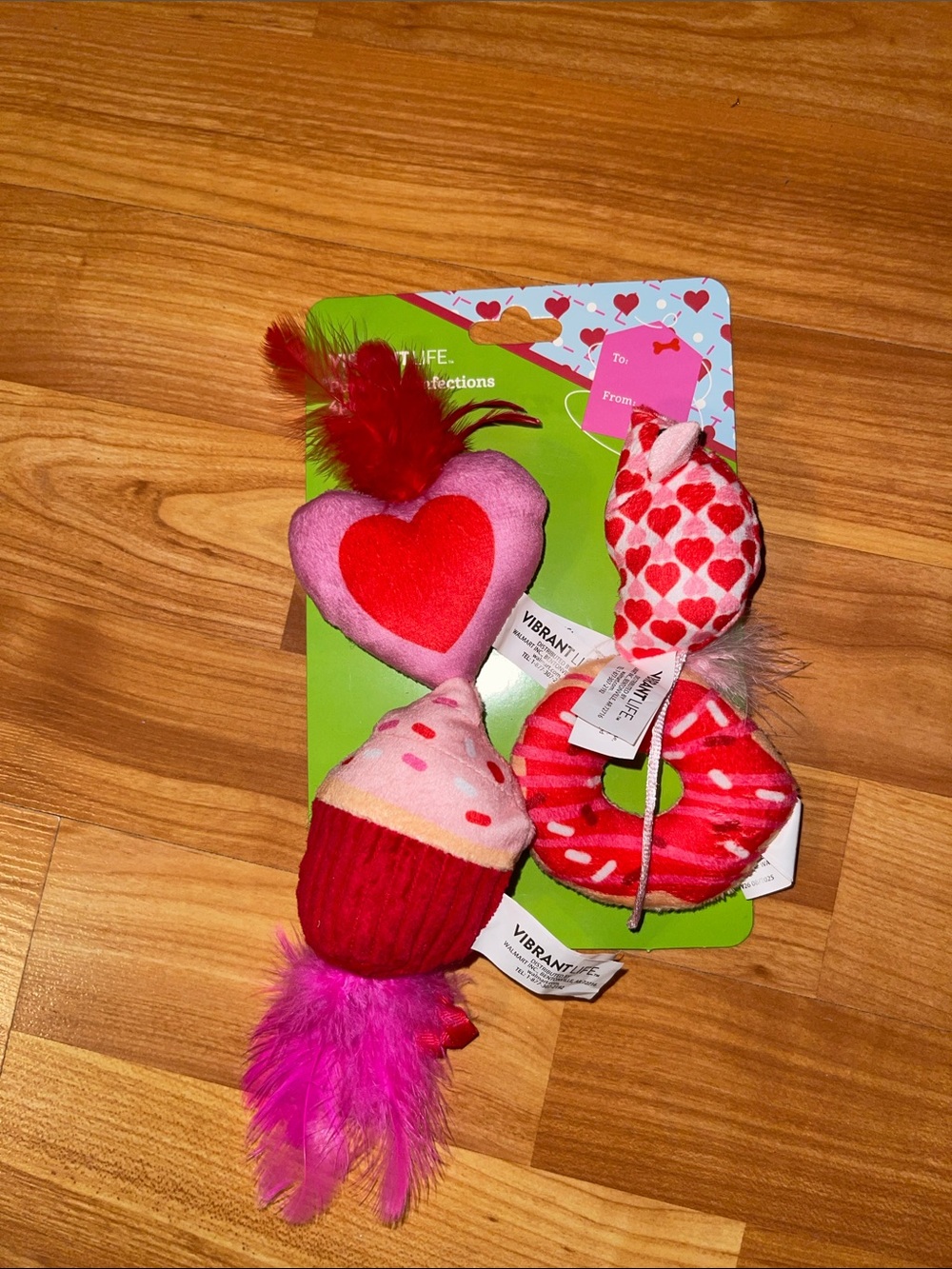 Vibrant Life Valentine's Day Plush Cat Toy Collection With Catnip, 4